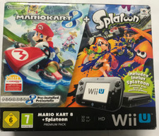 Console Nintendo Wiiu Noir 32 GB Mario Kart 8 + Splatoon Prenium Pack