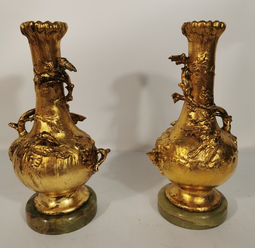 Lot anciens vases régule - en,