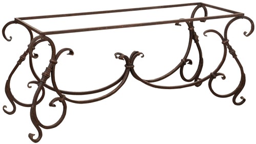 Biscottini table fer forgé - table, en