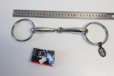 NEUF : Mors Cheval 2 anneaux creux, INOX  - FEELING 600024145 en 145mm