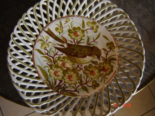 Assiette décorative - , en