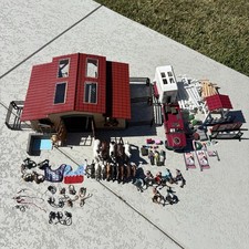 Schleich Horse Club Lot Riding Jumping Show Barn Riders Horses Truck Trailer
