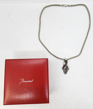 Signed Baccarat Crystal Silver