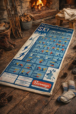 Tapis gymnastique ski vintage