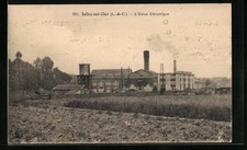 Old postcard Selles-sur-Cher, L ́Usine Céramique 1915 