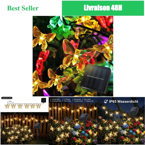 Guirlande lumineuse solaire - guirlande,
