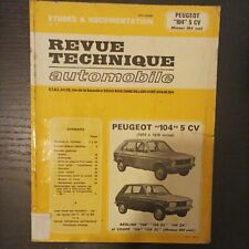 Revue technique PEUGEOT 104 GL