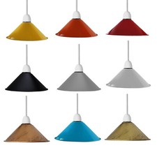 Plafonnier vintage en métal abat-jour rétro petit abat-jour de couleur lumière