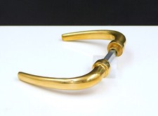 ▨7mm, pair of handles, door crutches in polished brass style "Île de Ré"