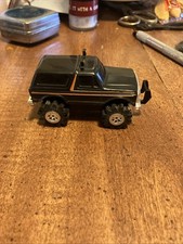 1980's Schaper Stomper Met Toy Trekker 4x4 Black Ford Bronco Rough Riders 4WD