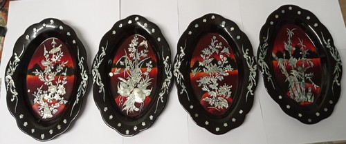 Assiettes ovales en bois - 4,
