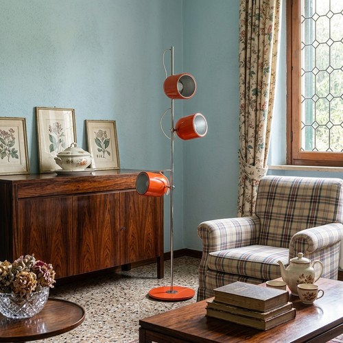 Lampadaire vintage métal - lampadaire,