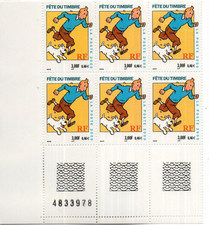 france.bloc de 6 numéroté du