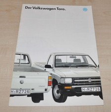 1991 Volkswagen VW Taro Pickup Brochure Prospekt DE