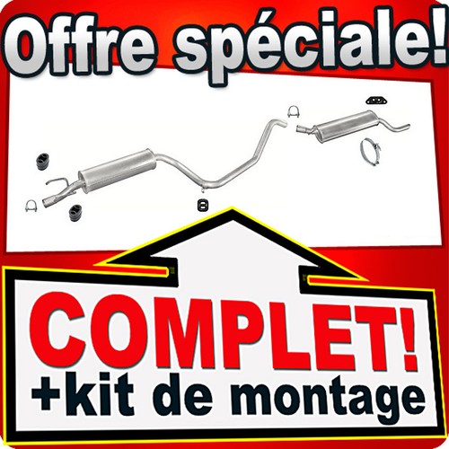 Ligne pot échappement pour - pot,