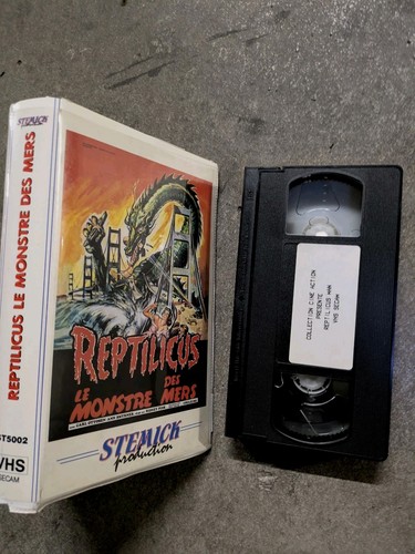 Vhs reptilicus cassette - vhs,
