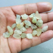 Belle qualité supérieure verte prehnite brute, lot de 24 pierres précieuses...