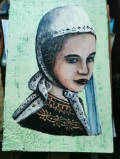 Bretagne, jeune fille bretonne