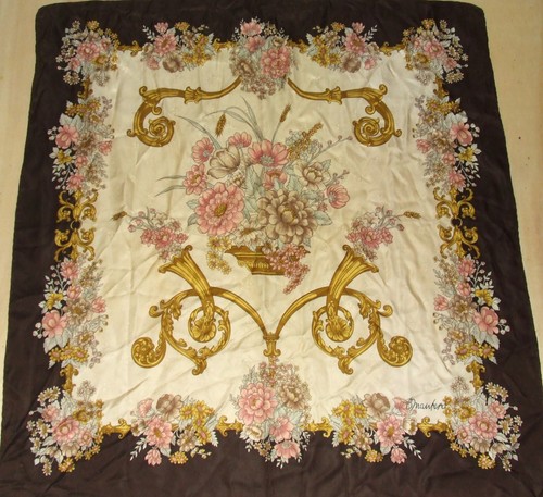 Foulard vintage 100 - 100%, soie