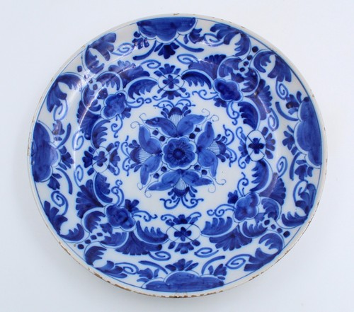 Assiette faïence delft - assiette, :
