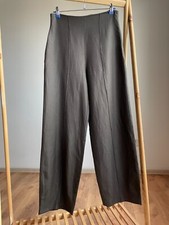 Sarah Pacini Wide Leg Womens Wool/Linen Trousers Size 2