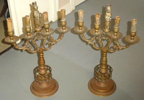 Candélabres chandeliers - candélabres, en
