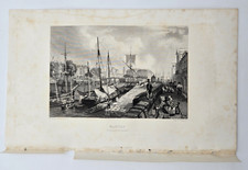 Gravure 1844 :  Loire, Nantes