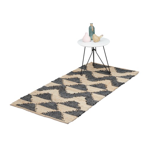 Tapis tissé couloir salon