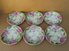 6 Assiettes Barbotine Majolica