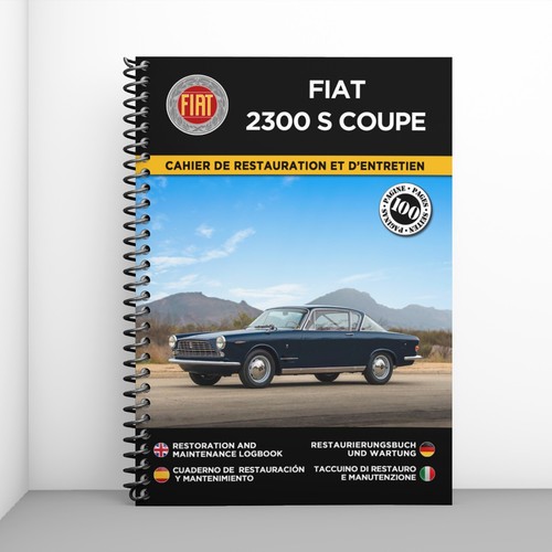 Fiat 2300 coupe cahier de - fiat, :
