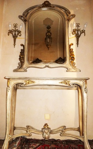 Miroir table console buffet - miroir,