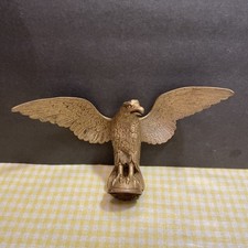 Old American Eagle on Globe Flag Pole Top Staff Finial Vintage 11” Wingspan