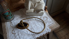 Ancien Porte serviette vintage main salle de bain déco