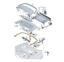 Joint de coffre de toit souple AUDI A5 MK2 Cabrio 8W7825397A NEUF ORIGINE