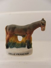 Porcelain bean - HORSE FRENCH SADDLE