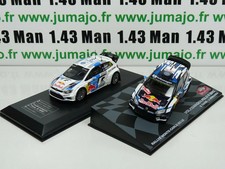 LOT 2X 1/43 IXO Rallye