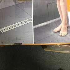 Channel Body For Kerdi-Line Linear Drain In Tiled Shower.