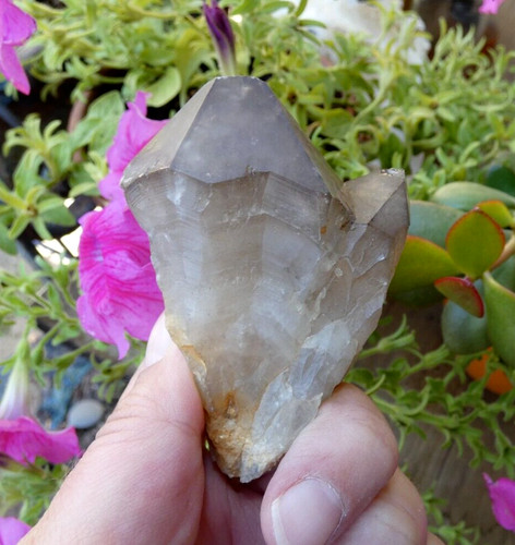 Double pointe quartz fumé - double,