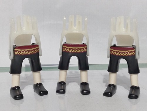 Playmobil jambes noires - x3,