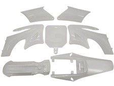 Kit plastiques blanc Dirt bike