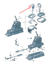 AUDI Q7 4L Pommeau de levier