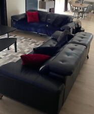 canapé en cuir relax