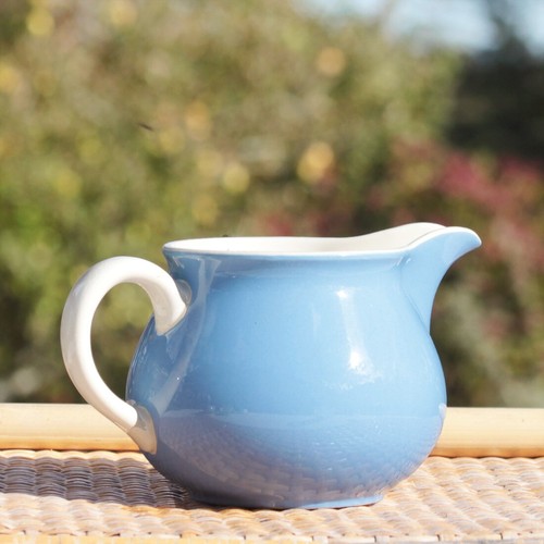 Pot lait bleu - pot, à