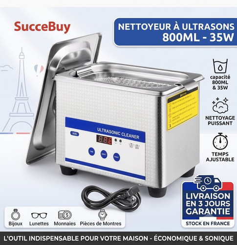 Nettoyeur ultrasons 800ml - nettoyeur,