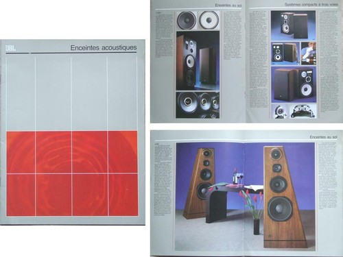 Brochure enceintes jbl 1985 - enceintes,