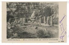 HAIR CORRESPONDENCE (1918) MONTMIRAIL - GERMAN SHELLS - C. ANTIQUE POSTCARD