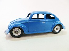 DINKY 181 'VOLKSWAGEN BEETLE 1200 SALOON'. BLUE. COMPLETE. SPUN HUBS. GOOD.
