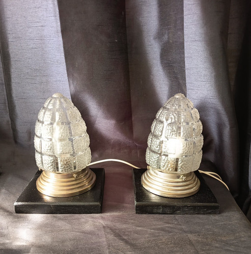 Ancienne paire lampe - paire,