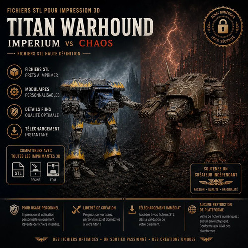 Fichier stl titan warhound - titan,