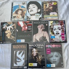Madonna DVDs Bulk Lot x10 90s 00s Pop Music Merchandise Concert Collection Reg 4